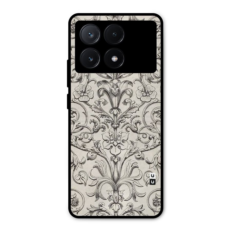 Pleasing Artsy Design Metal Back Case for Poco X6 Pro