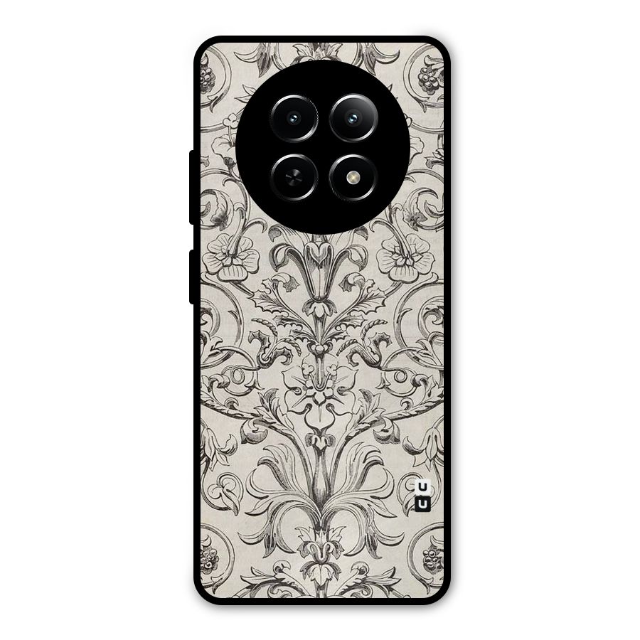 Pleasing Artsy Design Metal Back Case for Realme 13