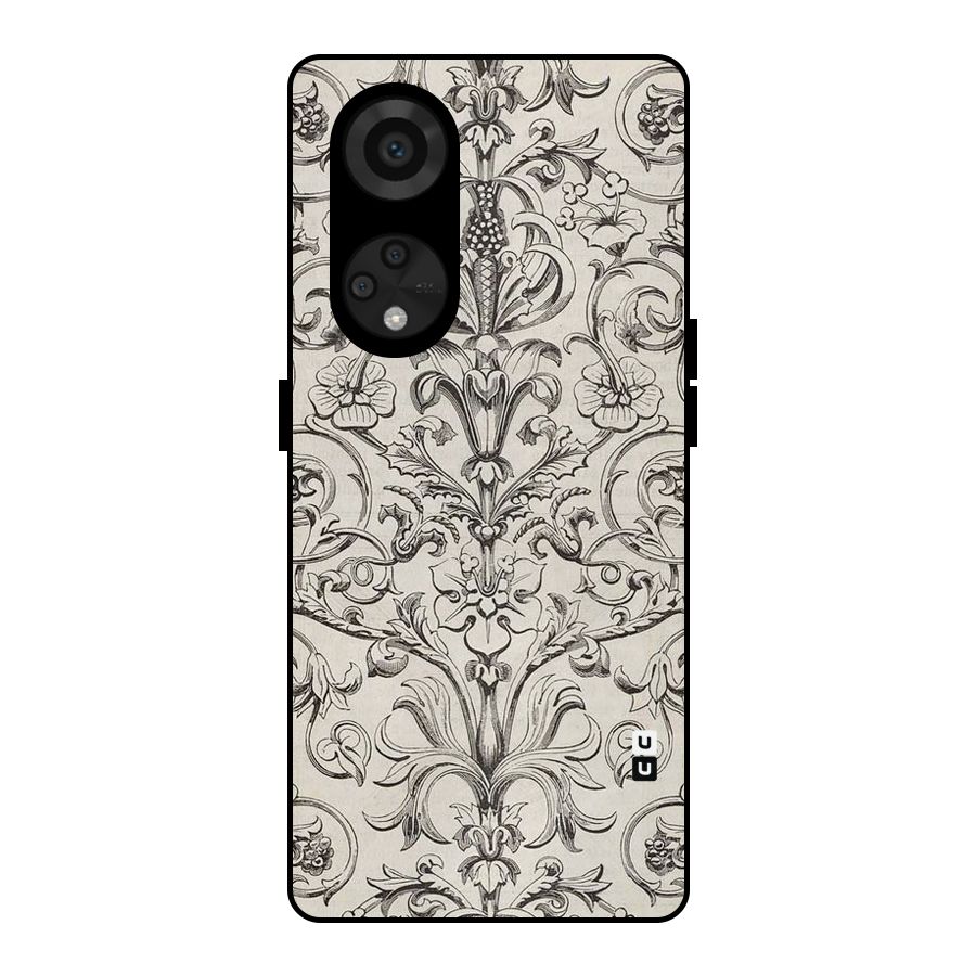 Pleasing Artsy Design Metal Back Case for Reno8 T 5G