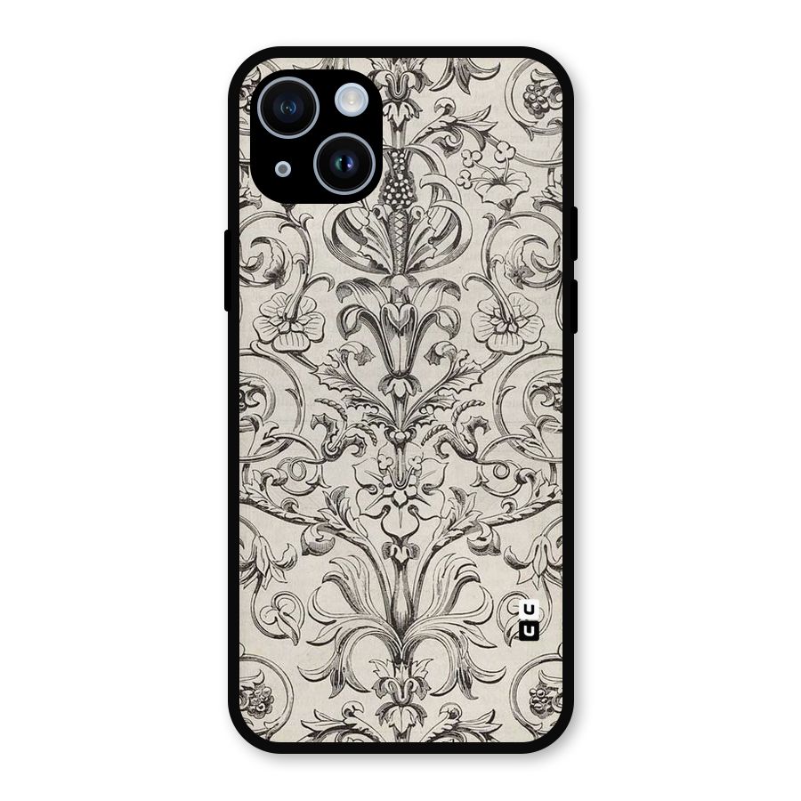 Pleasing Artsy Design Metal Back Case for iPhone 14