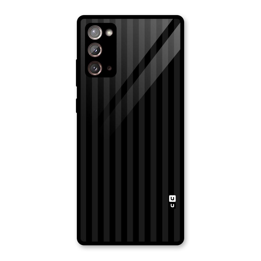 Pleasing Dark Stripes Glass Back Case for Galaxy Note 20
