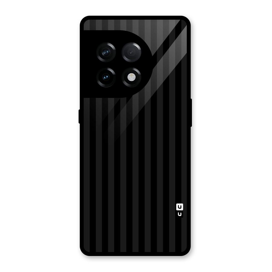 Pleasing Dark Stripes Glass Back Case for OnePlus 11R