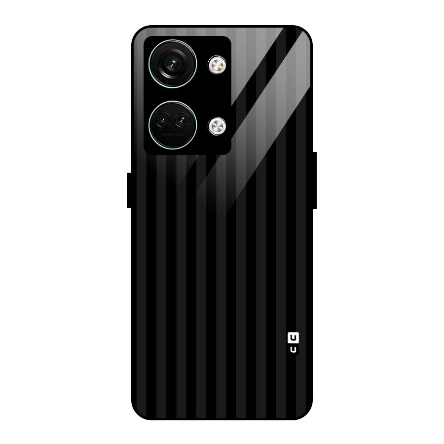 Pleasing Dark Stripes Glass Back Case for Oneplus Nord 3