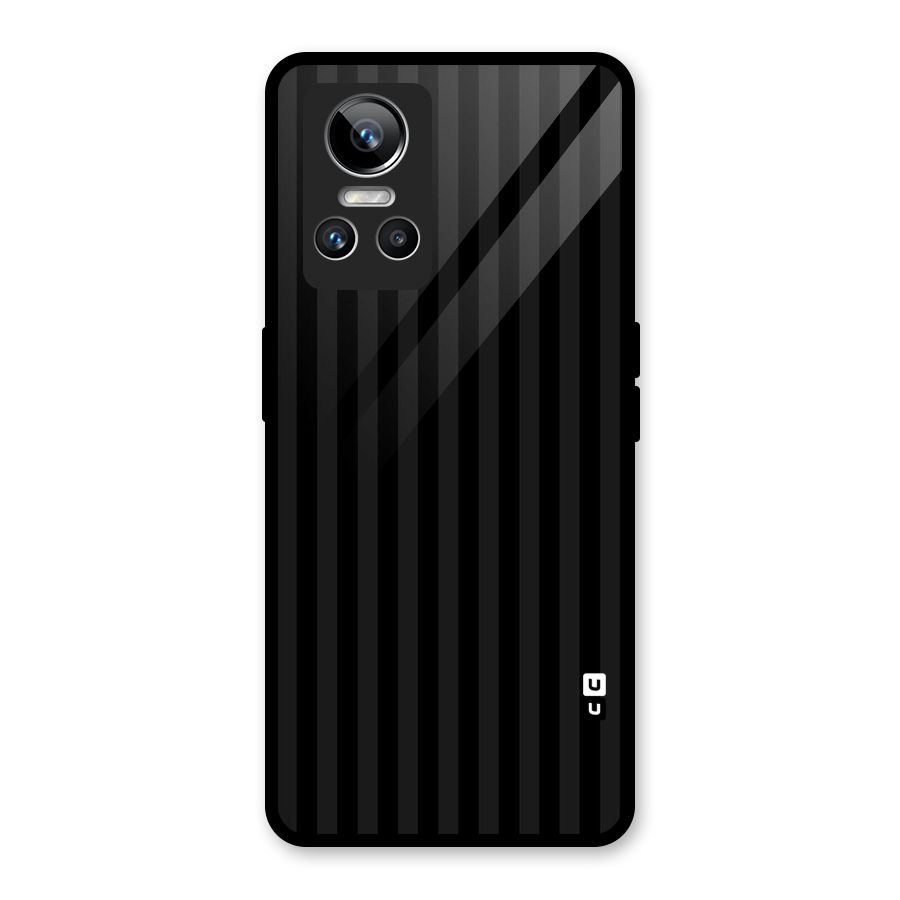 Pleasing Dark Stripes Glass Back Case for Realme GT Neo 3