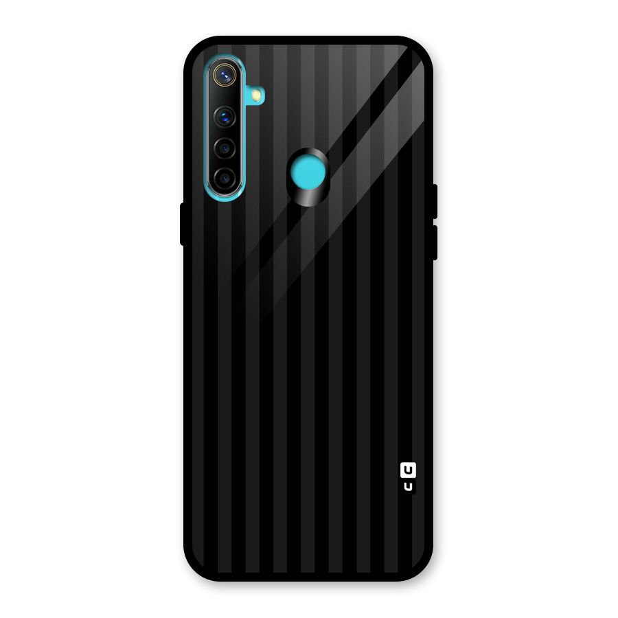 Pleasing Dark Stripes Glass Back Case for Realme Narzo 10