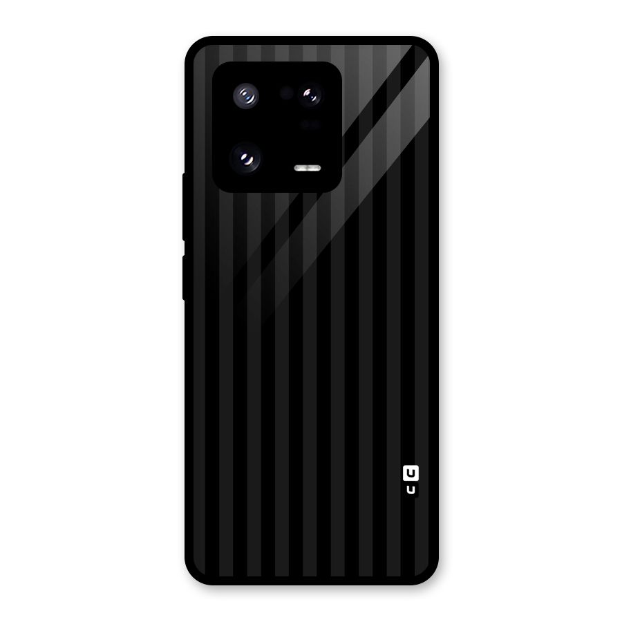 Pleasing Dark Stripes Glass Back Case for Xiaomi 13 Pro