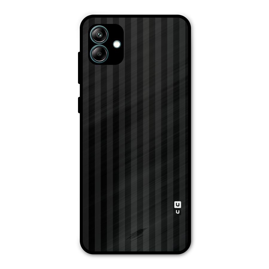 Pleasing Dark Stripes Metal Back Case for Galaxy A04