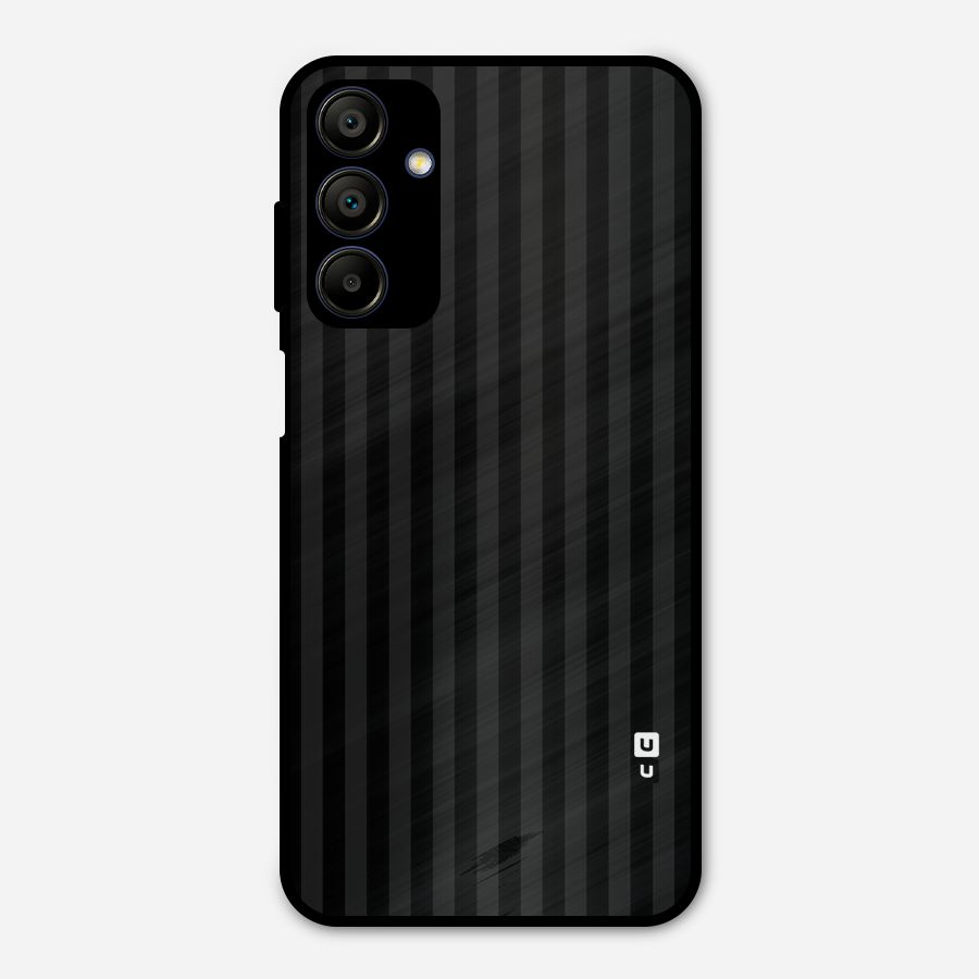 Pleasing Dark Stripes Metal Back Case for Galaxy A15 5G