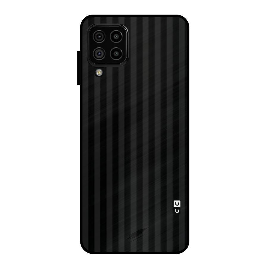 Pleasing Dark Stripes Metal Back Case for Galaxy A22 4G
