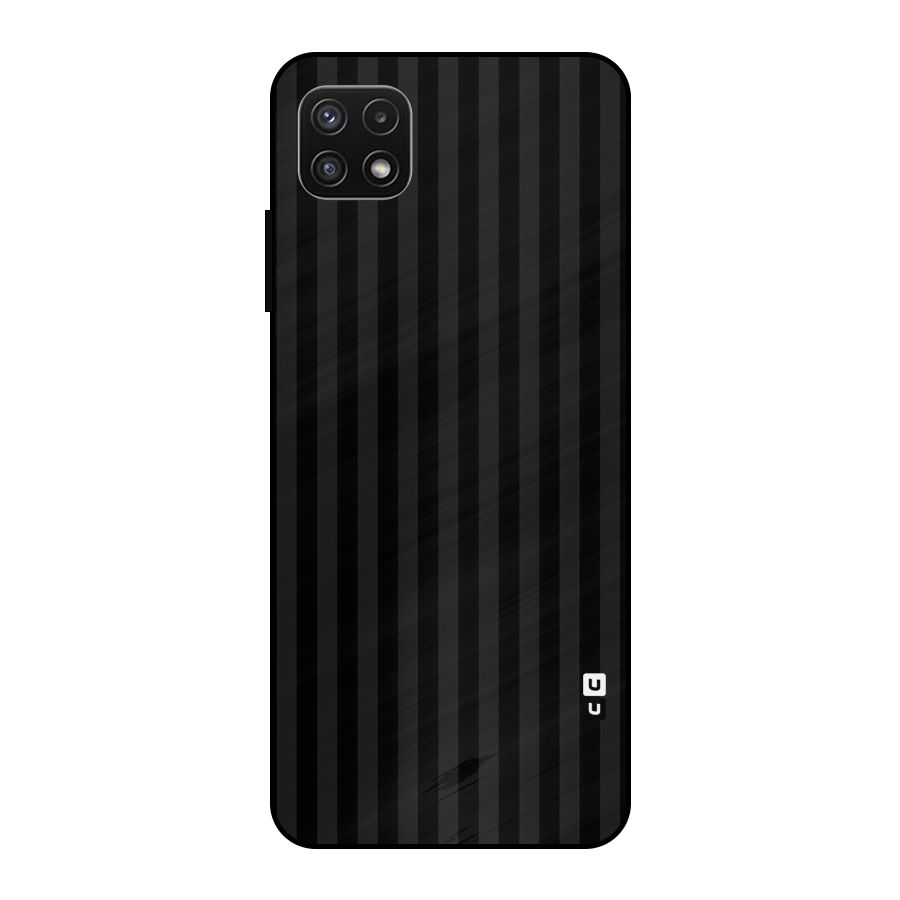 Pleasing Dark Stripes Metal Back Case for Galaxy A22 5G