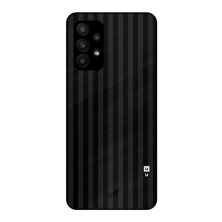 Pleasing Dark Stripes Metal Back Case for Galaxy A23