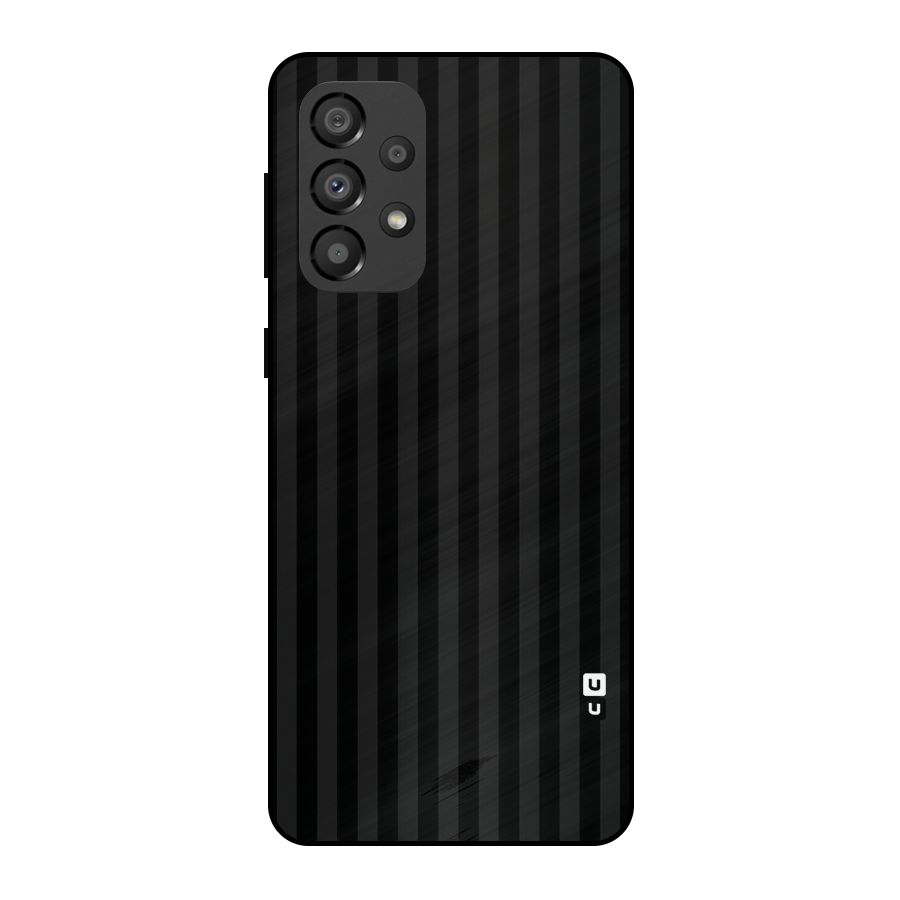 Pleasing Dark Stripes Metal Back Case for Galaxy A33 5G