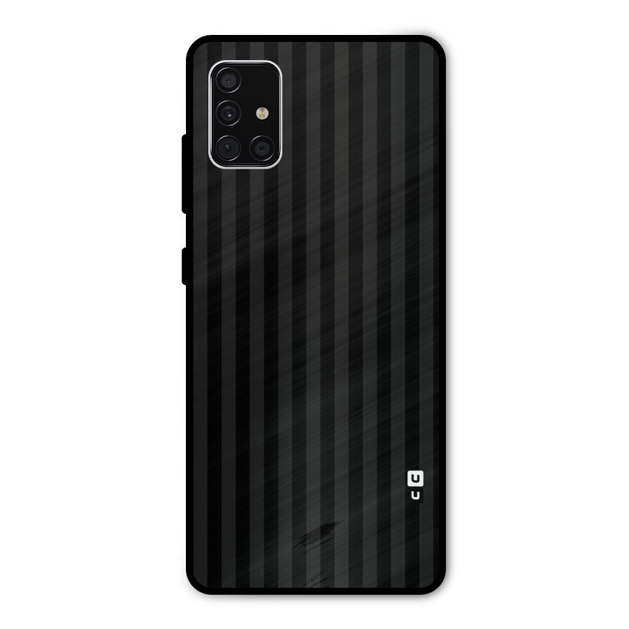 Pleasing Dark Stripes Metal Back Case for Galaxy A51