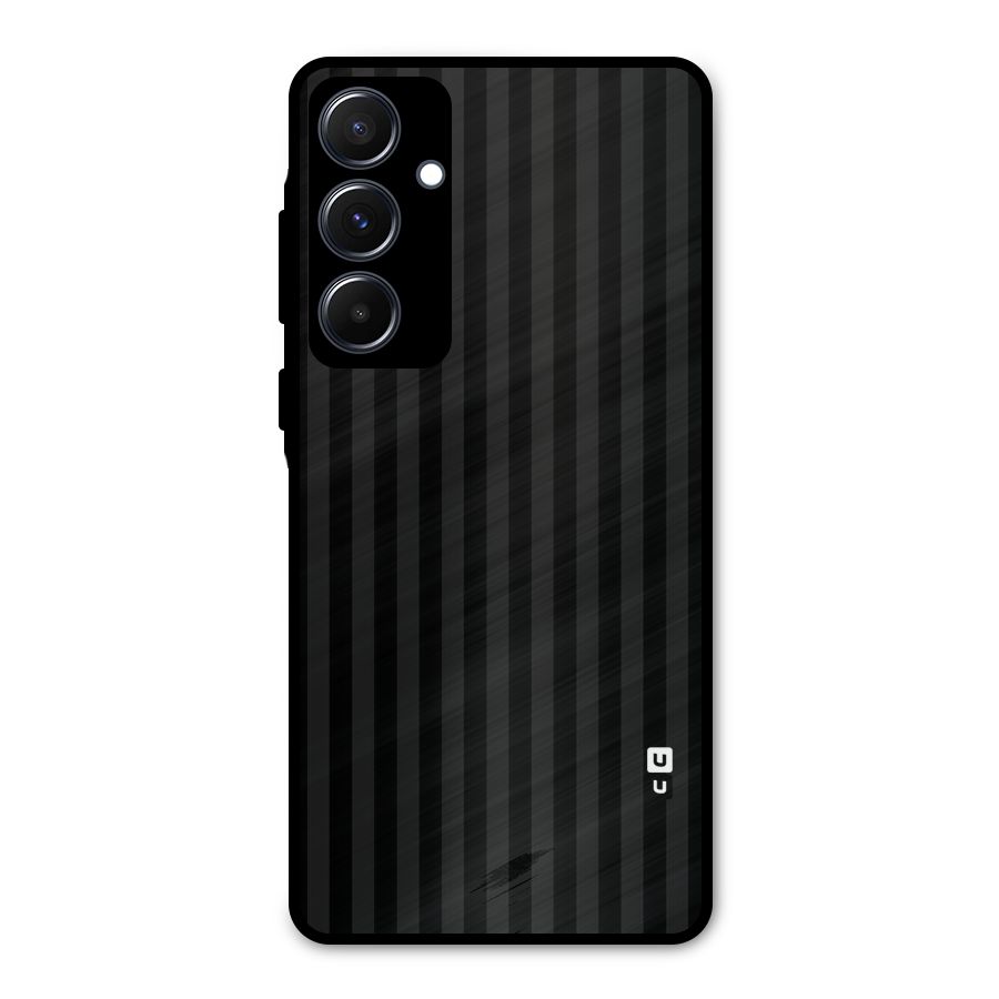 Pleasing Dark Stripes Metal Back Case for Galaxy A55