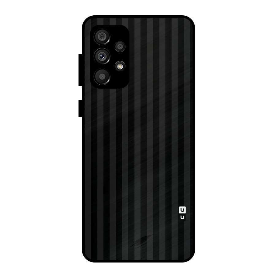 Pleasing Dark Stripes Metal Back Case for Galaxy A73 5G