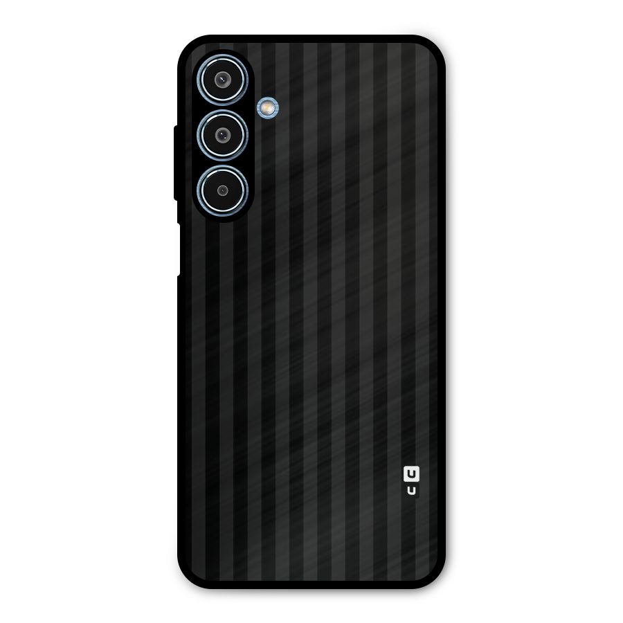 Pleasing Dark Stripes Metal Back Case for Galaxy M35