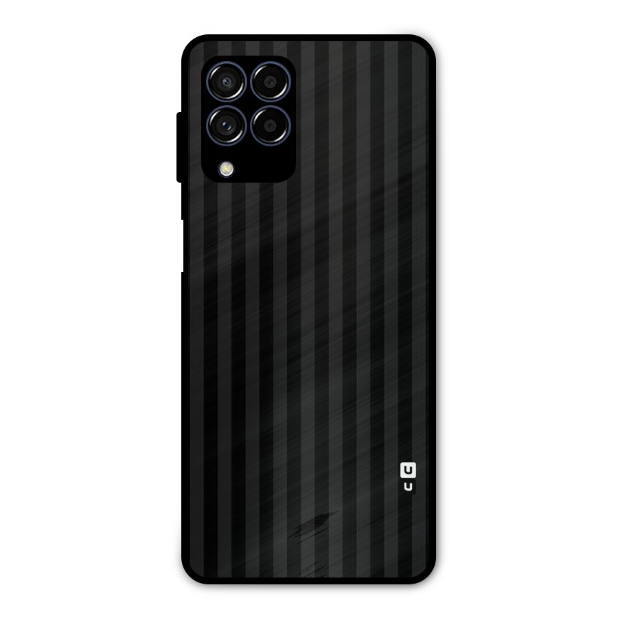 Pleasing Dark Stripes Metal Back Case for Galaxy M53 5G