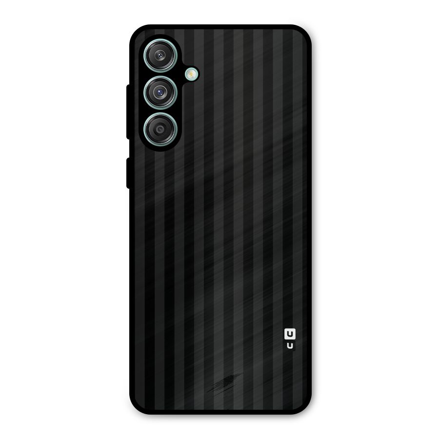 Pleasing Dark Stripes Metal Back Case for Galaxy M55 5G