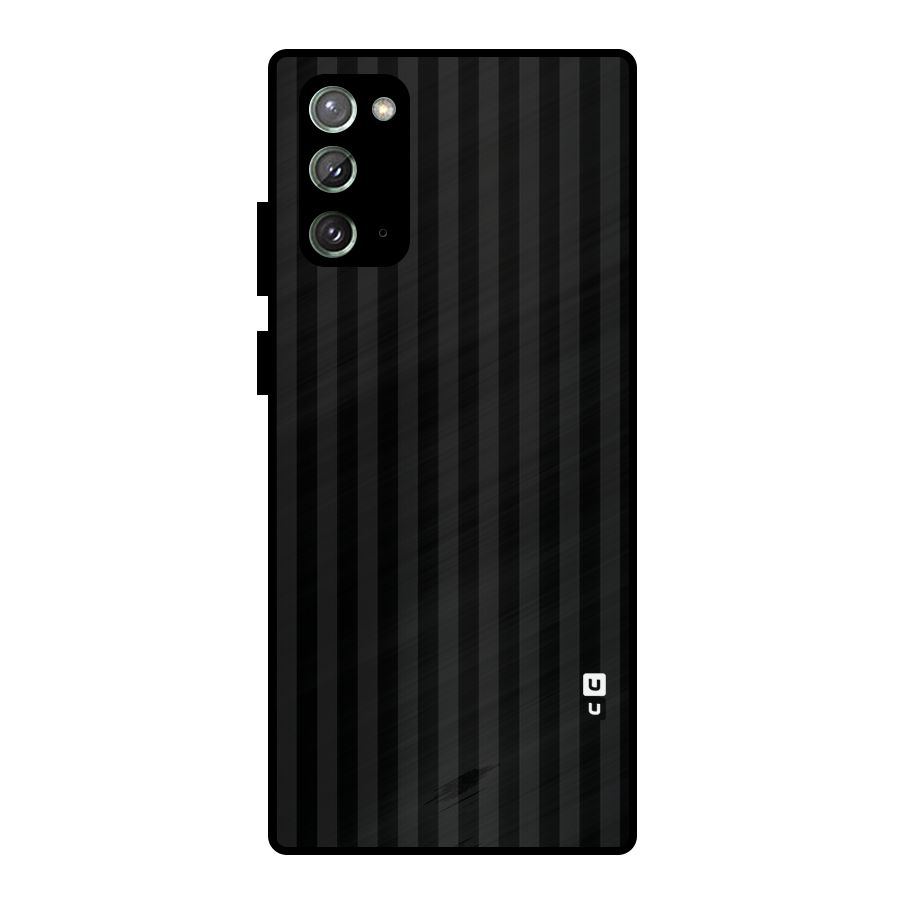 Pleasing Dark Stripes Metal Back Case for Galaxy Note 20