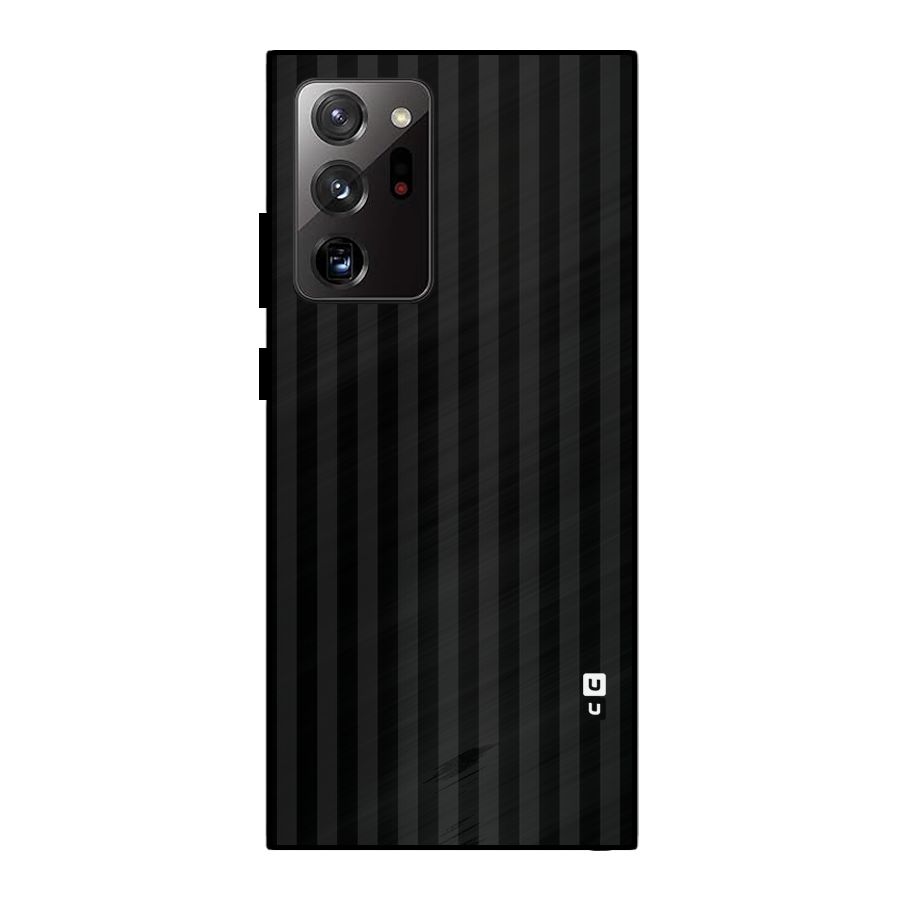 Pleasing Dark Stripes Metal Back Case for Galaxy Note 20 Ultra
