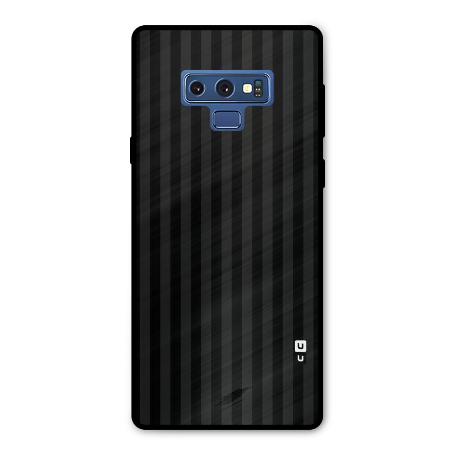 Pleasing Dark Stripes Metal Back Case for Galaxy Note 9