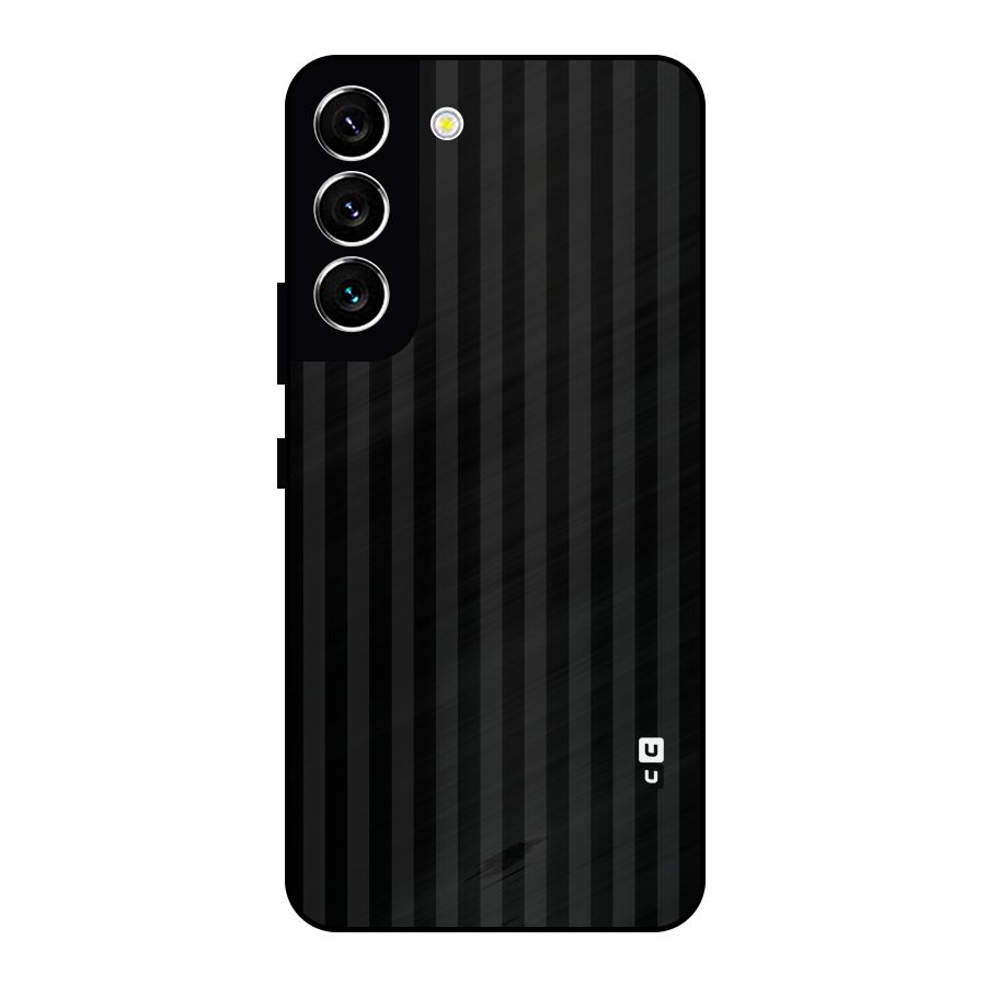 Pleasing Dark Stripes Metal Back Case for Galaxy S22 5G