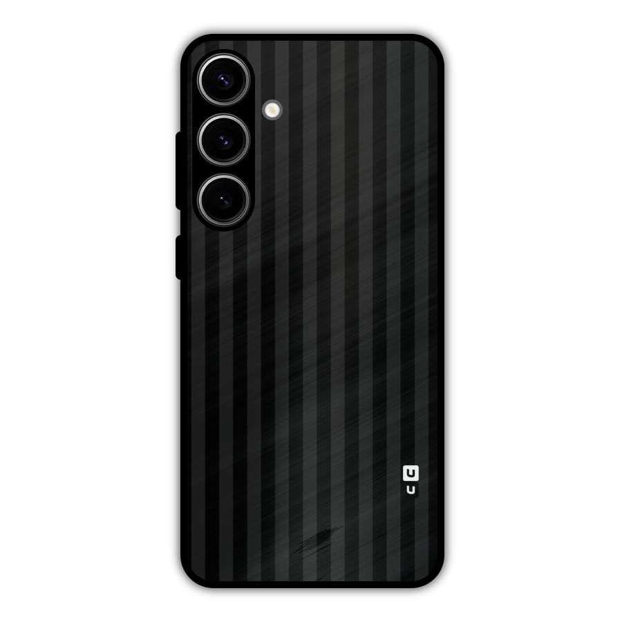 Pleasing Dark Stripes Metal Back Case for Galaxy S24 Plus