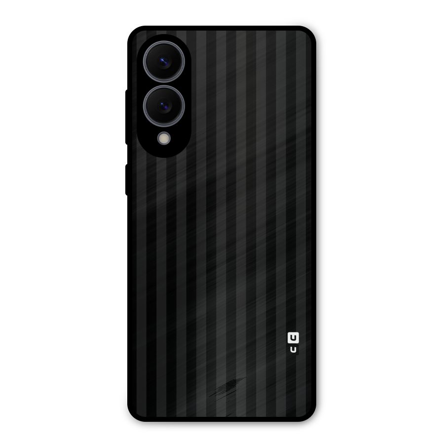 Pleasing Dark Stripes Metal Back Case for Galaxy S25 Edge