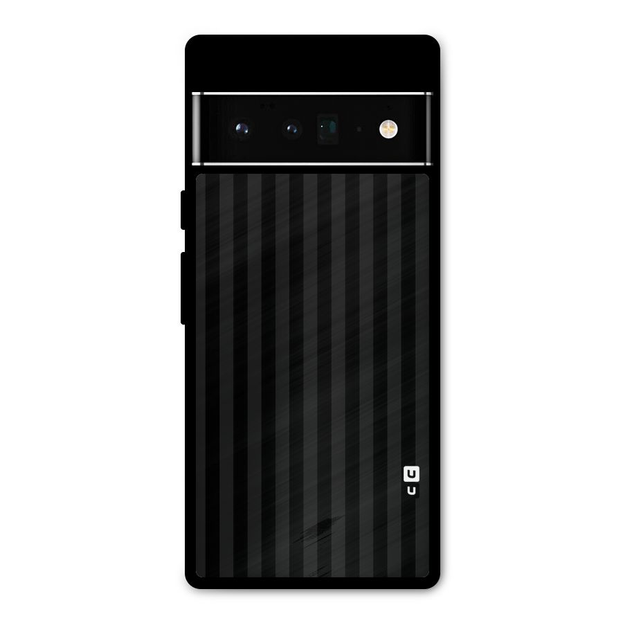 Pleasing Dark Stripes Metal Back Case for Google Pixel 6 Pro