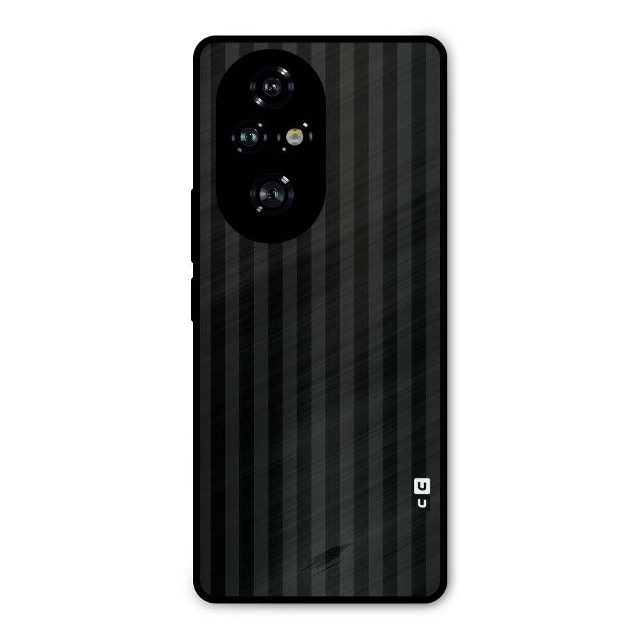 Pleasing Dark Stripes Metal Back Case for Honor 200 Pro
