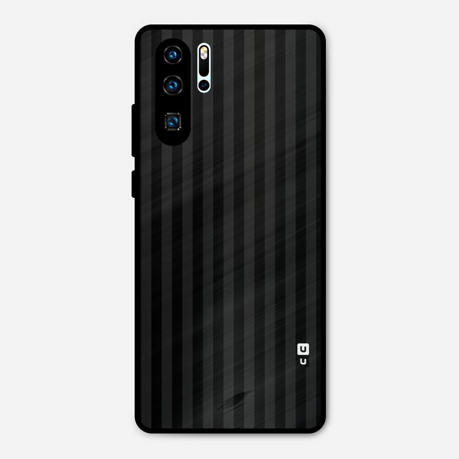 Pleasing Dark Stripes Metal Back Case for Huawei P30 Pro