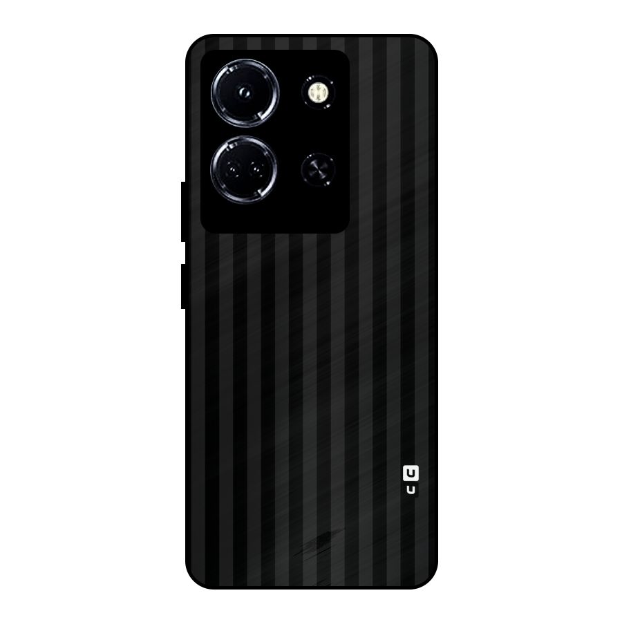 Pleasing Dark Stripes Metal Back Case for Infinix Note 30 5G