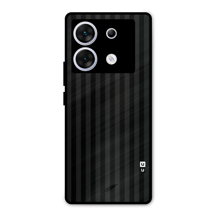 Pleasing Dark Stripes Metal Back Case for Infinix Zero 30 5G