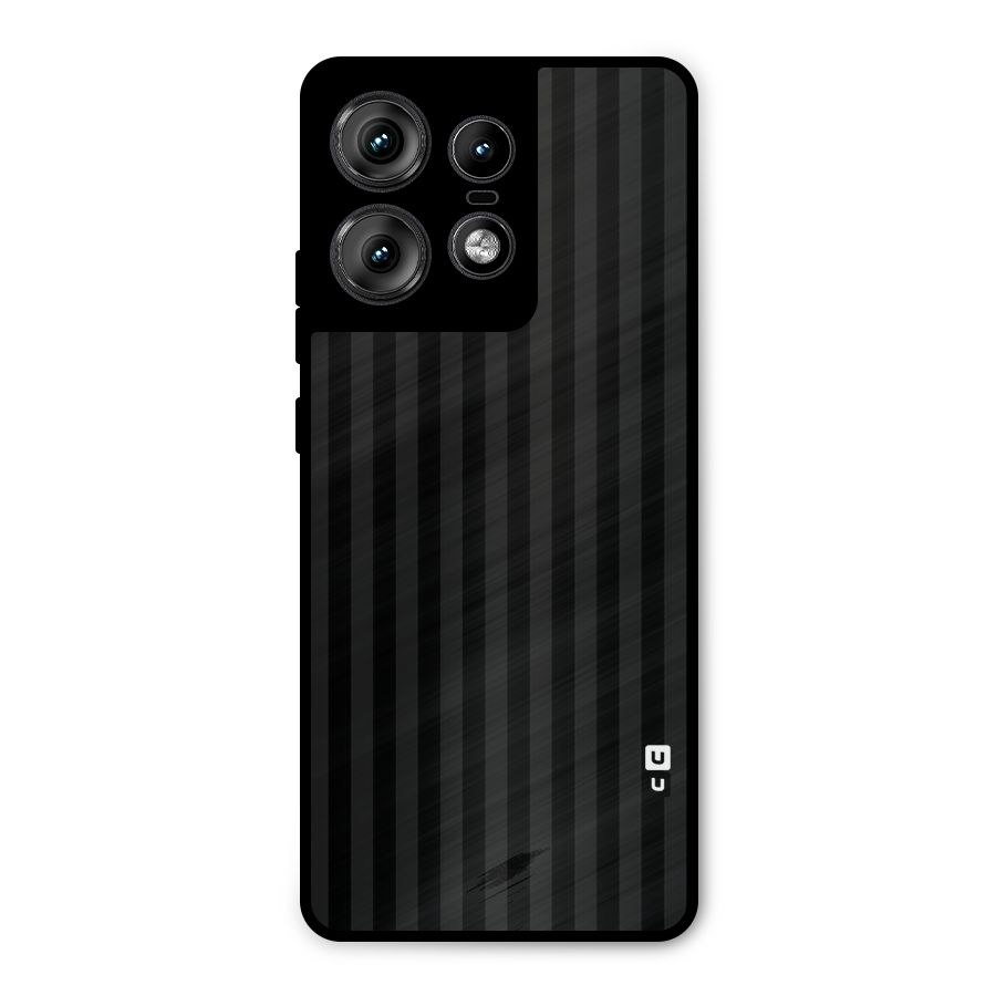 Pleasing Dark Stripes Metal Back Case for Motorola Edge 50 Pro