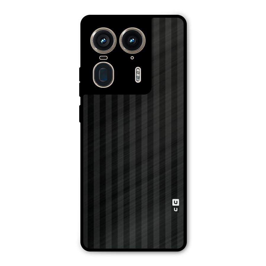 Pleasing Dark Stripes Metal Back Case for Motorola Edge 50 Ultra