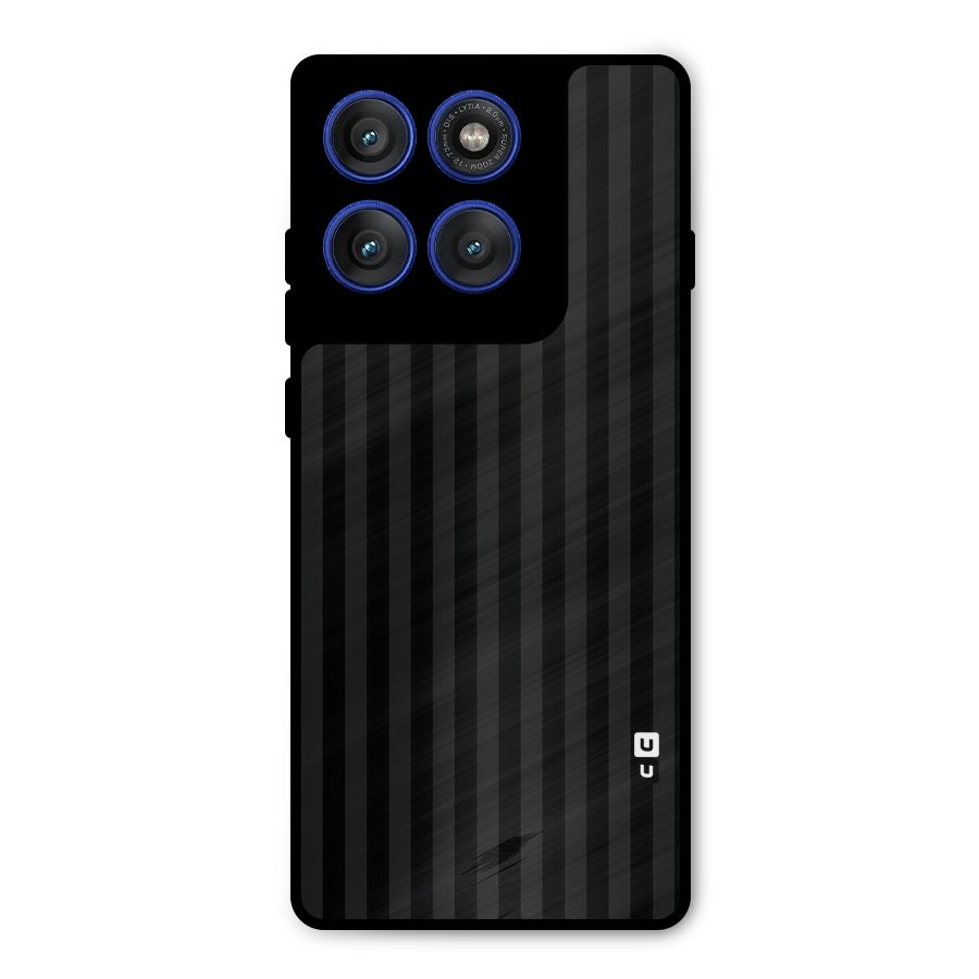 Pleasing Dark Stripes Metal Back Case for Motorola Edge 60 Pro