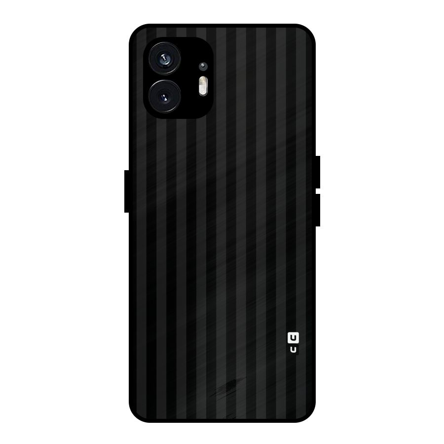 Pleasing Dark Stripes Metal Back Case for Nothing Phone 2