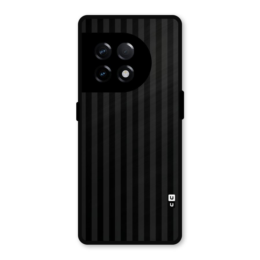 Pleasing Dark Stripes Metal Back Case for OnePlus 11R
