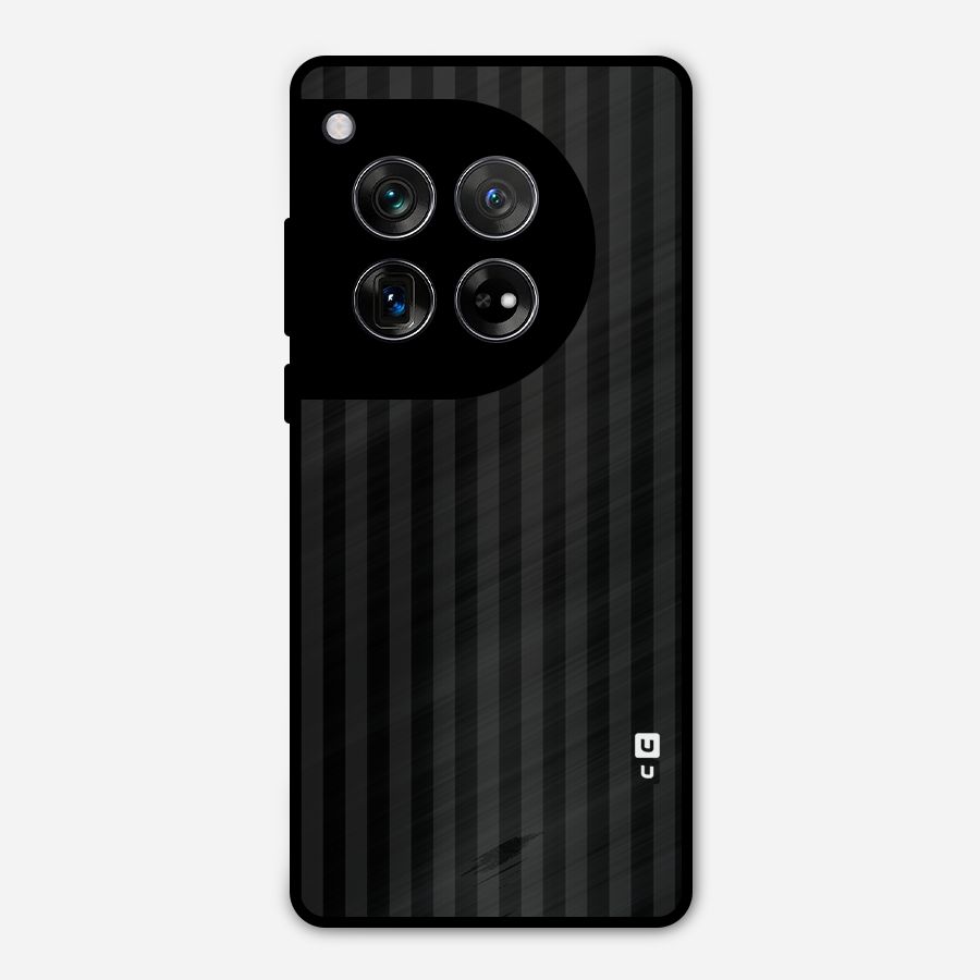Pleasing Dark Stripes Metal Back Case for OnePlus 12