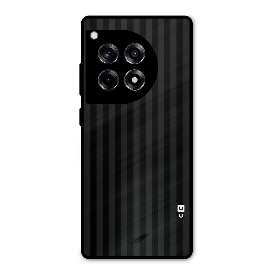 Pleasing Dark Stripes Metal Back Case for OnePlus 12R