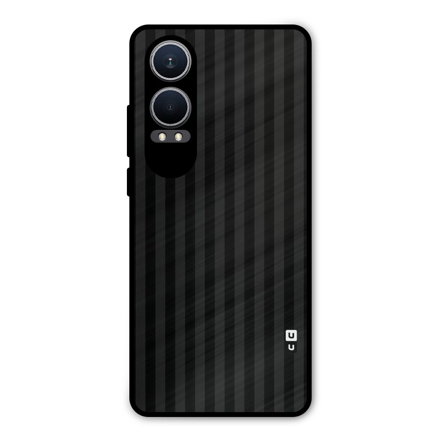Pleasing Dark Stripes Metal Back Case for OnePlus Nord CE4 Lite