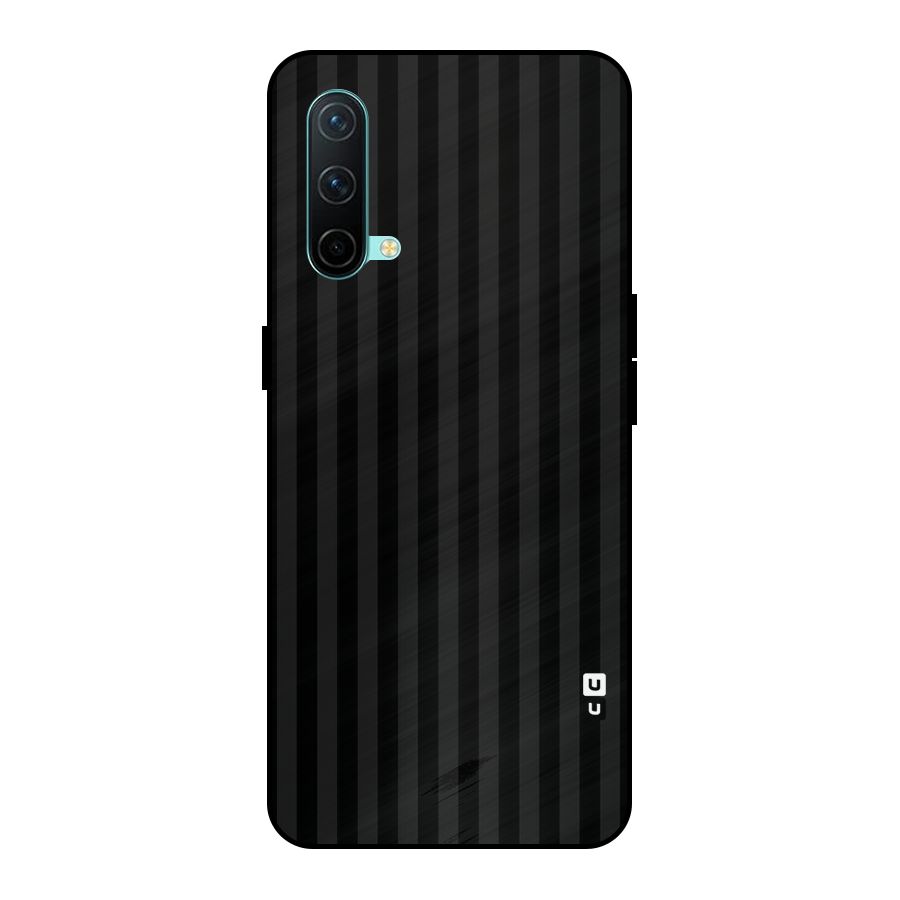 Pleasing Dark Stripes Metal Back Case for OnePlus Nord CE 5G