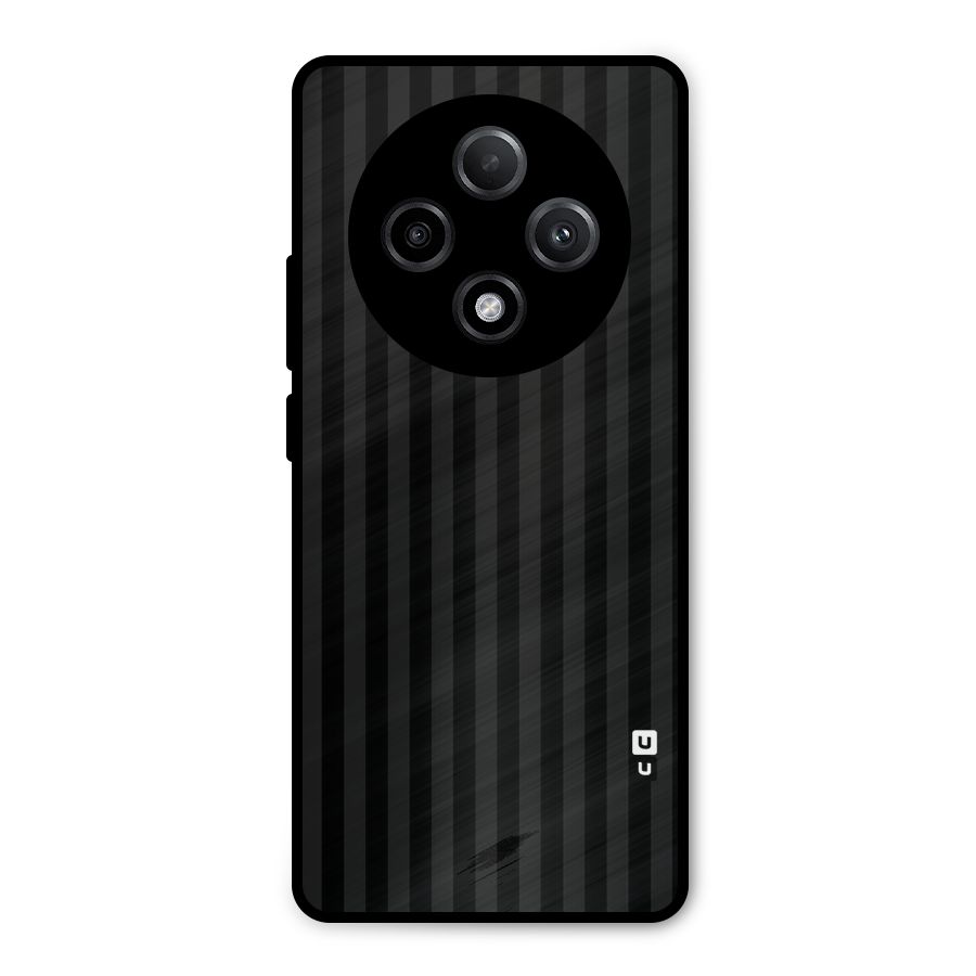 Pleasing Dark Stripes Metal Back Case for Oppo F27 Pro Plus