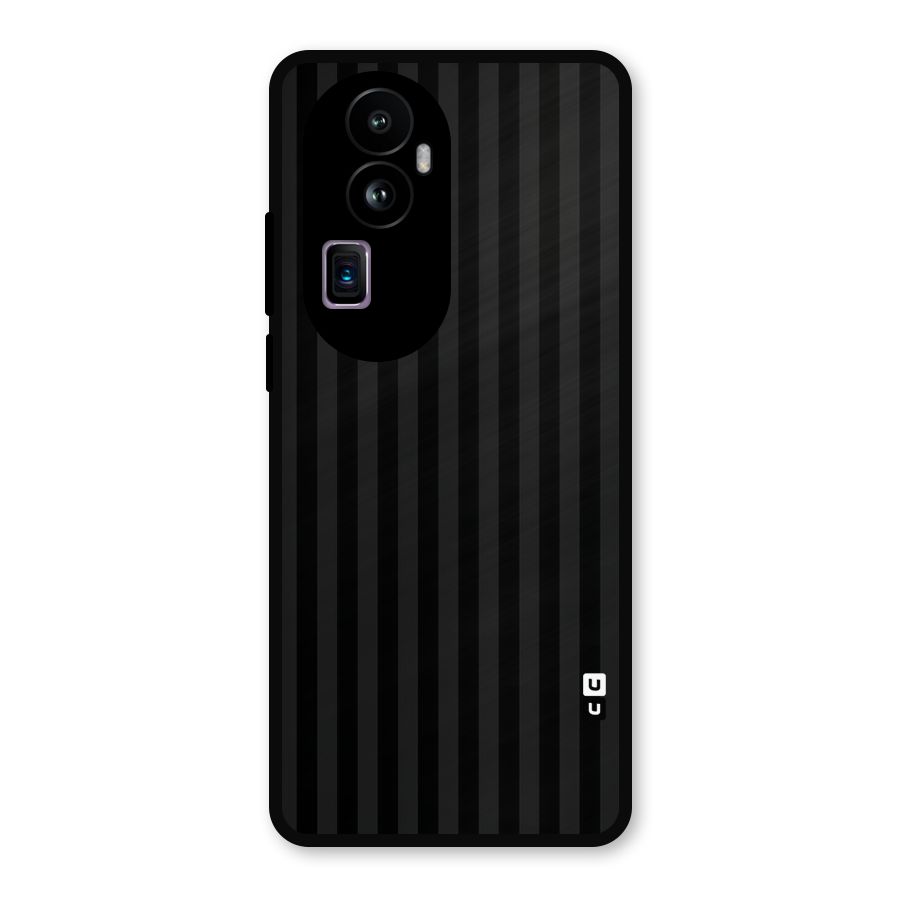 Pleasing Dark Stripes Metal Back Case for Oppo Reno10 Pro Plus