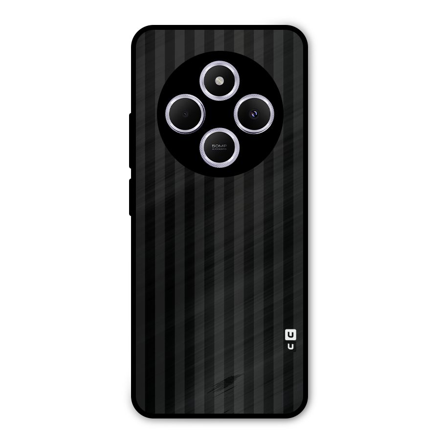 Pleasing Dark Stripes Metal Back Case for Poco C75 5G