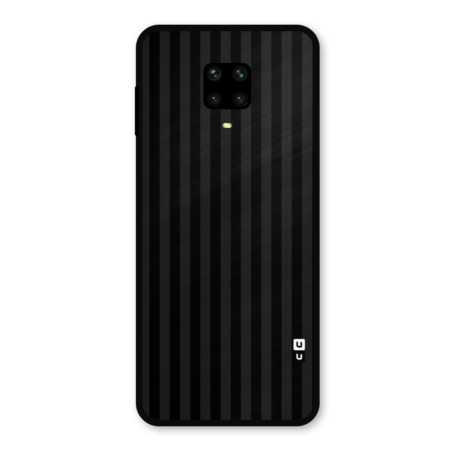 Pleasing Dark Stripes Metal Back Case for Poco M2