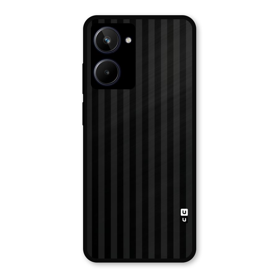 Pleasing Dark Stripes Metal Back Case for Realme 10