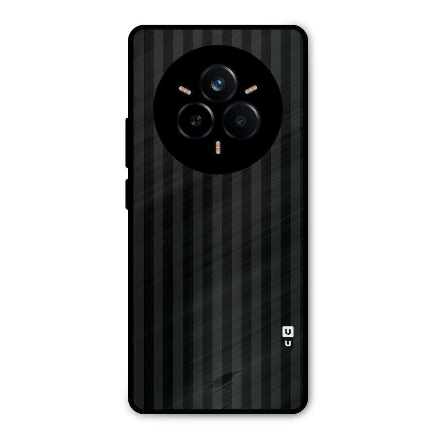 Pleasing Dark Stripes Metal Back Case for Realme 14 Pro