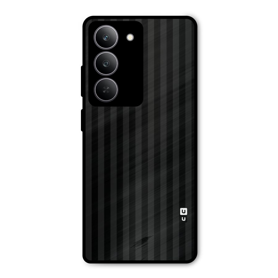 Pleasing Dark Stripes Metal Back Case for Realme 14x