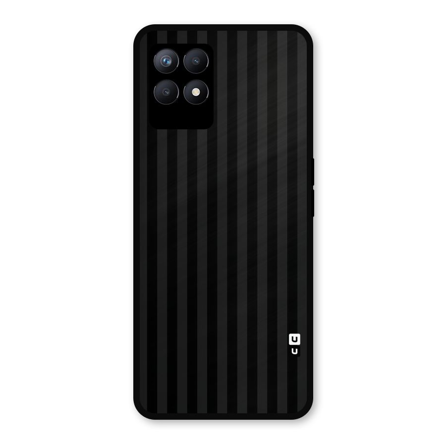 Pleasing Dark Stripes Metal Back Case for Realme 8i